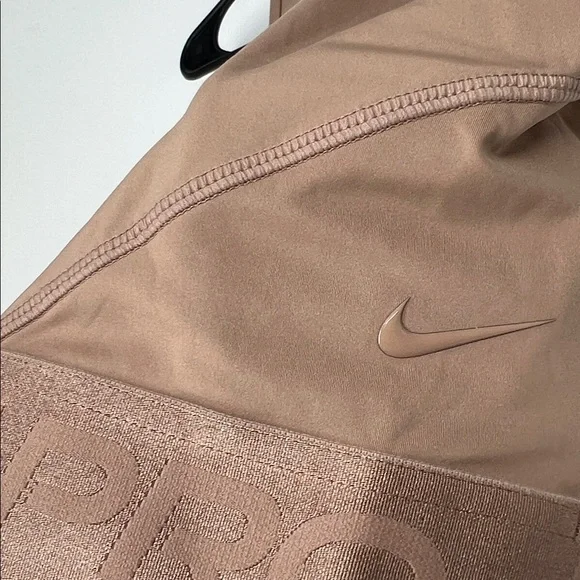 Nike prom NWT Tan Sports Bra Womens medium tight fit - Picture 2 of 6
